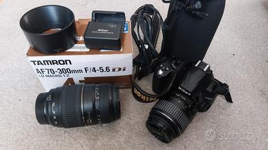 Nikon D3000 solo 18.680 scatti + 2 Obiettivi