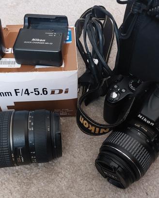 Nikon D3000 solo 18.680 scatti + 2 Obiettivi