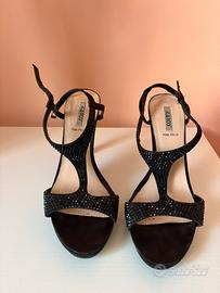 Sandali ikaros con Strass - Nero (Taglia 39)