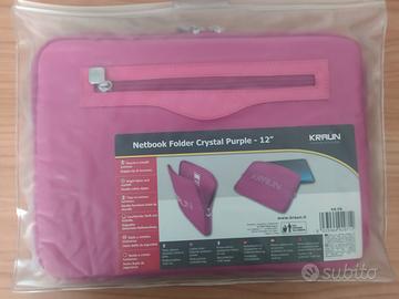 Kraun netbook folder crystal 12" colore purple