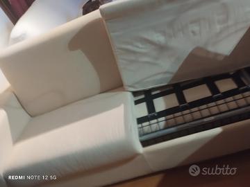 Divano letto bianco 3 posti 