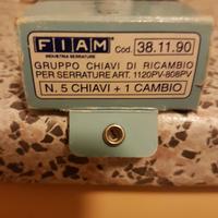 Chiave ricambio serratura fiam