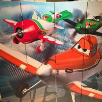 Paravento per bambini gioco cars, double face