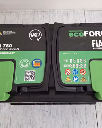 Batteria auto 12V 70Ah nuova FIAMM ecoFORCE TR760