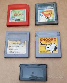 5 Videogiochi per Nintendo Game Boy vari modelli