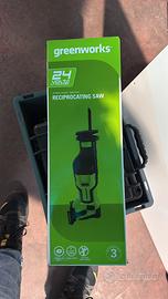 Sega a gattuccio a batteria greenworks