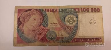 BANCONOTA REP. ITALIANA LIRE 100000 BOTTICELLI