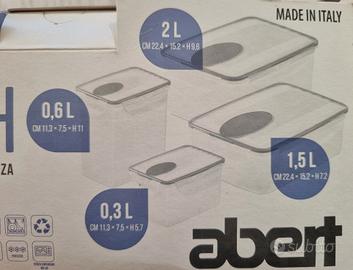 set 4 contenitori salva freschezza