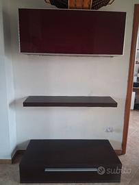 parete attrezzata soggiorno tenuta benissimo