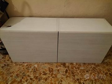 Pensile cucina mobilificio - bianco effetto legno 