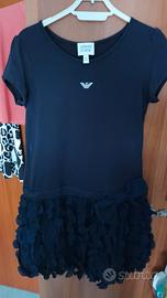 Abito Armani Junior Originale Nero 7 anni(124cm)