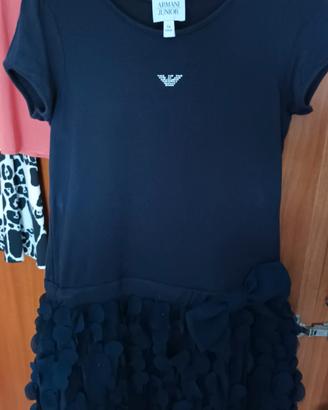 Abito Armani Junior Originale Nero 7 anni(124cm)