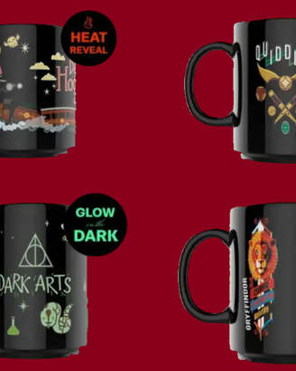 Tazze Harry Potter:  Fluorescenti e termosensibili