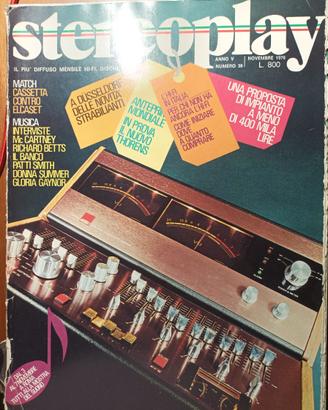 rivista STEREOPLAY numero 38 novembre 1976