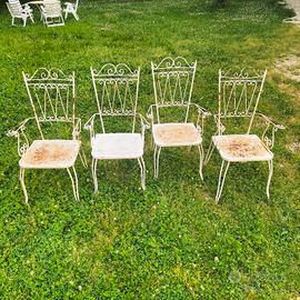 Sedia in ferro da esterno