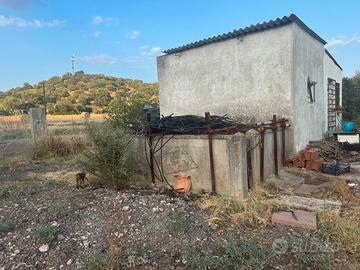 Terreno agricolo con fabbricato e riserva idrica