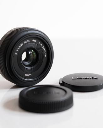 LUMIX G 20mm F1.7 ASPH H-H020 obiettivo +per MFT