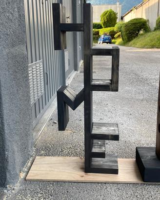 Mensole artigianale in legno diverse scritture