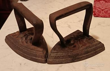 Antico ferro da stiro in ghisa fine '800 