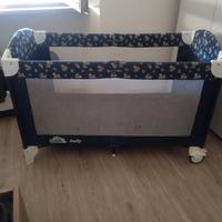 lettino da campeggio pieghevole con rotaie 