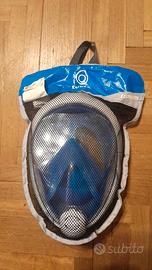 maschera snorkeling Easybreath taglia S-M