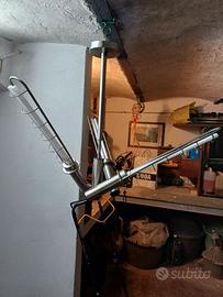 Lampadario in acciaio