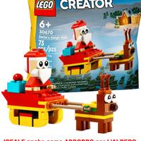 LEGO Natale 30670 - Babbo Natale con Sli NUOVO SIG