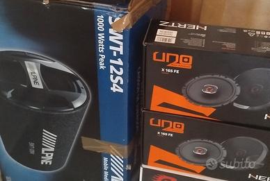 subwoofer alpine+2 coppie di casse hertz