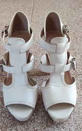 sandali donna 06 Milano vera pelle tacco 11 