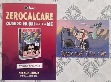 Cartolina Volantino Zerocalcare Quado Muori resta