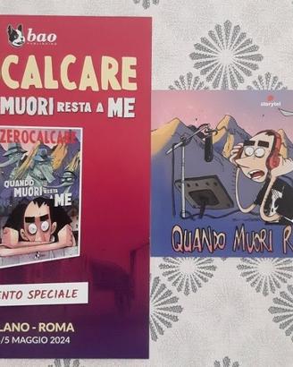 Cartolina Volantino Zerocalcare Quado Muori resta
