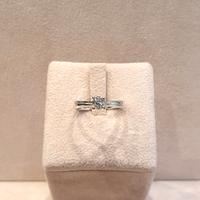 Anello solitario oro bianco e diamante