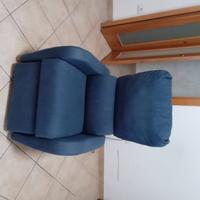Poltrona alzapersona elettrica azzurro