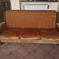 Divano tre posti antiquariato anni '60 '70