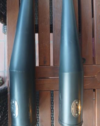 Terminali Zard Zuma Neri Omologati Moto Guzzi V7