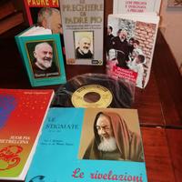 7 Libri Preghiera PadrePio + 45 giri "Voce P. Pio"