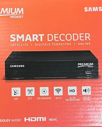 Smart decoder + tv a schermo piatto 43’