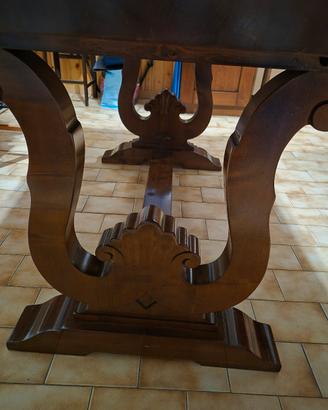 tavolo in noce nazionale 160x84 con due allunghe 4