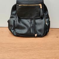 Zainetto nero donna in ecopelle nuovo