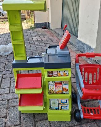 supermercato Smoby con carrello incluso