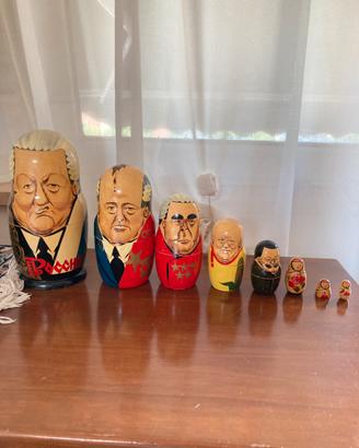 Matriosca originale anni 90 presidenti russi