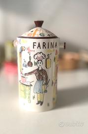 Barattolo ceramica vintage naïf Bettarini-Italy