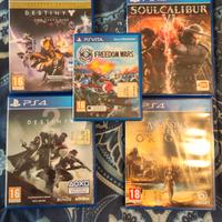 Lotto ps4 4 giochi e 1 psvita