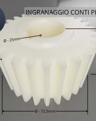 Ingranaggio Planetaria Conti PL16 Nylon Stampato