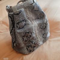 borsa vera pelle di pitone