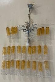 Lampadario Tronchi Venini Murano, Zuccheri anni 60