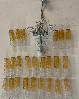 Lampadario Tronchi Venini Murano, Zuccheri anni 60
