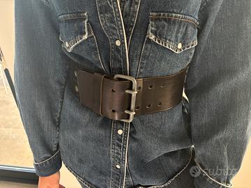 Cintura in pelle vera