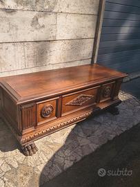 Cassapanca baule Noce Stile Rinascimento decori
