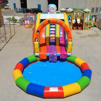 Gioco Acquatico Gonfiabile, Scivolo e Piscina